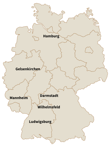 Standorte in Deutschland